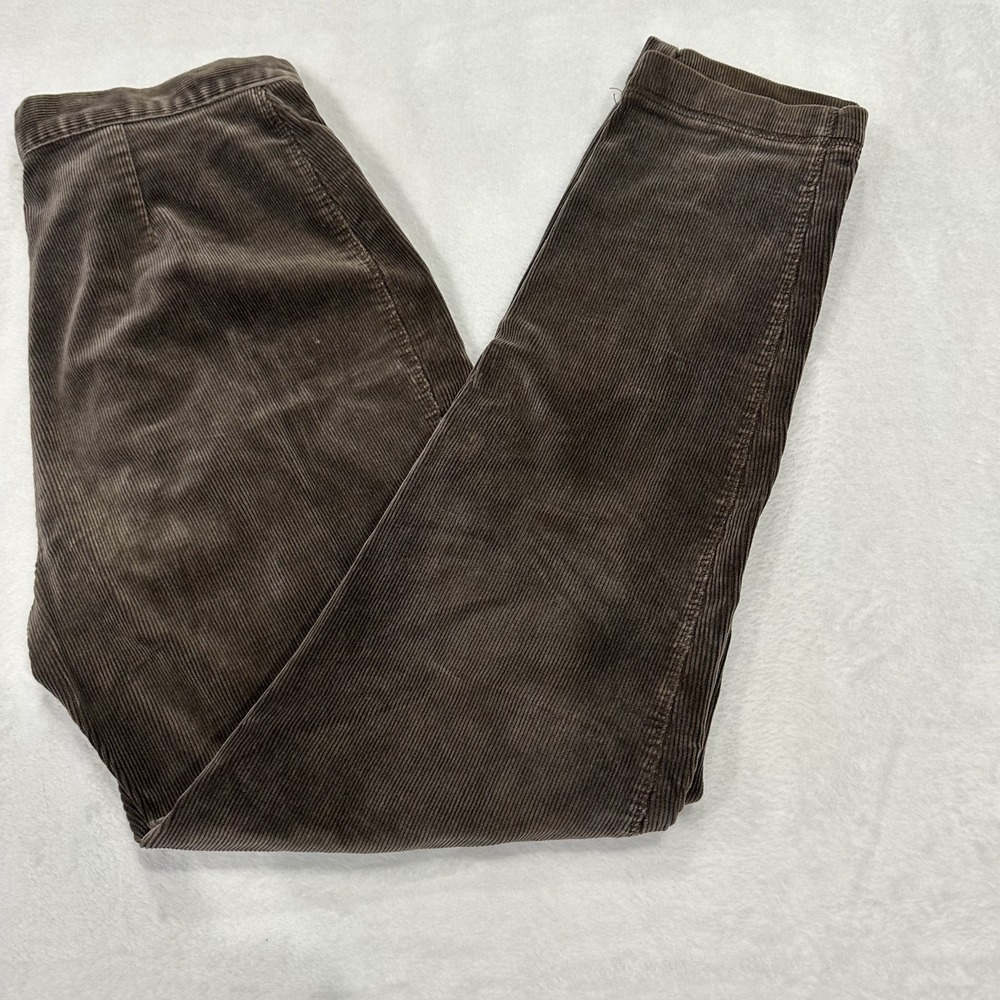 GAP Brown Corduroy Pants Women's Size 4 Slim Straight Mid Rise Stretch